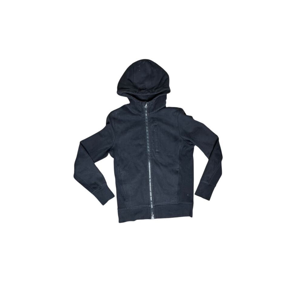 Lululemon Black Full Zip Hooded Jacket Techwear Athletic Hoodie Medium